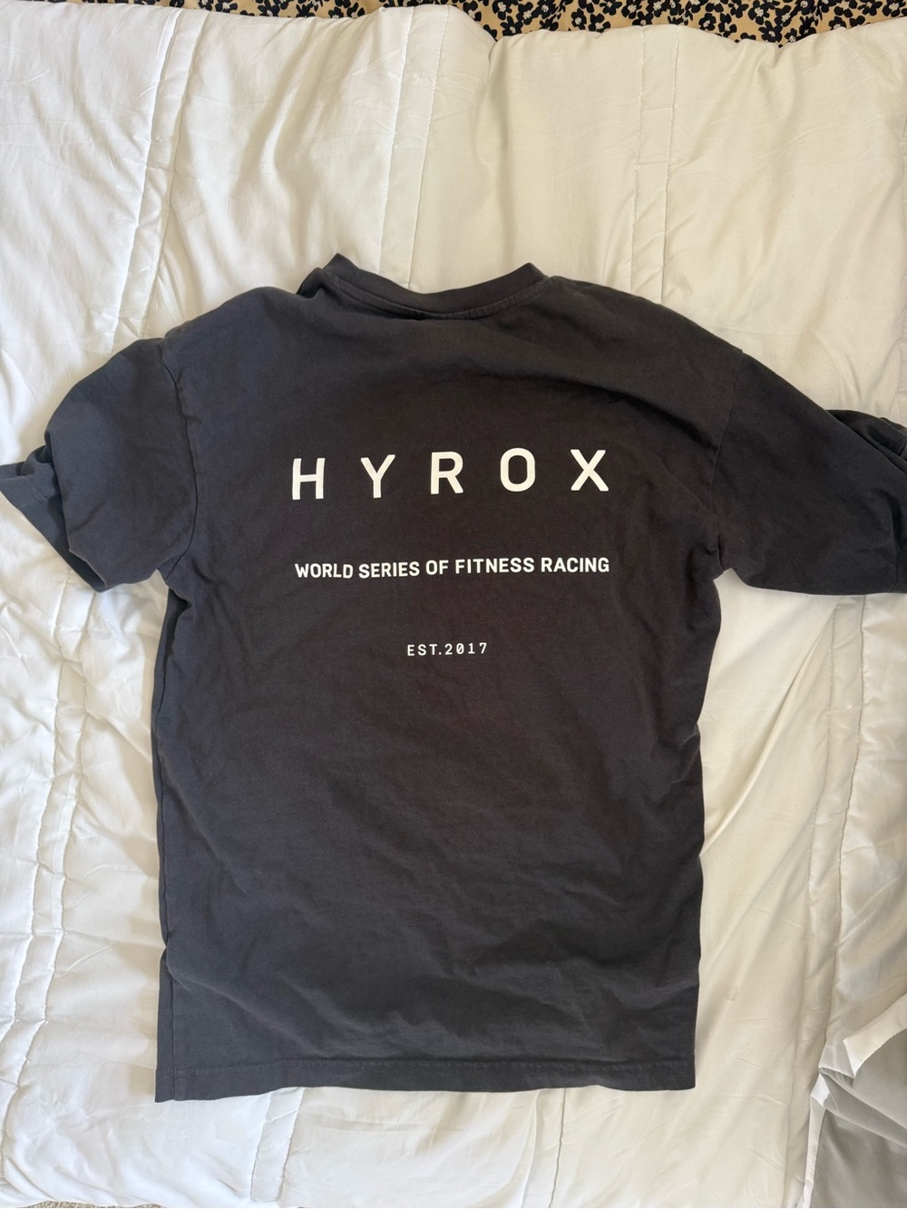 Puma Hyrox Black Short Sleeve Tee HYROX Logo size XS